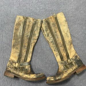 Bed Stu Cobbler Series brown boots zippers. Genuine leather.Excellent condition!